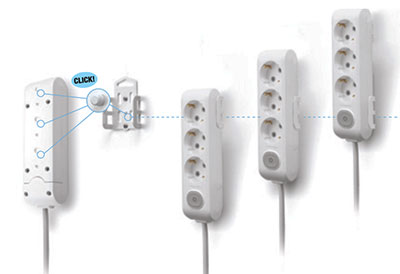 Goobay Regleta para Conexión de Cables Eléctricos de 5A 6mm Blanco