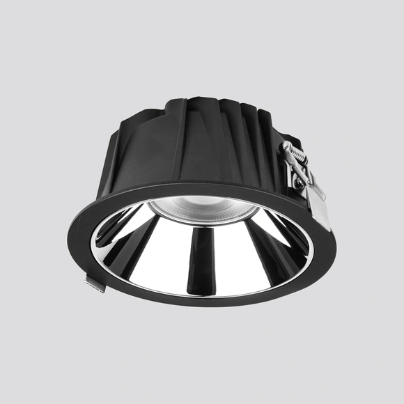 ILLUS 613092 DOWNLIGHT - NEGRO - 20W 3000K 1450LM - 36º - IP65 - CRI>90 - AC220-240V - UGR<19 - Ø160X75M