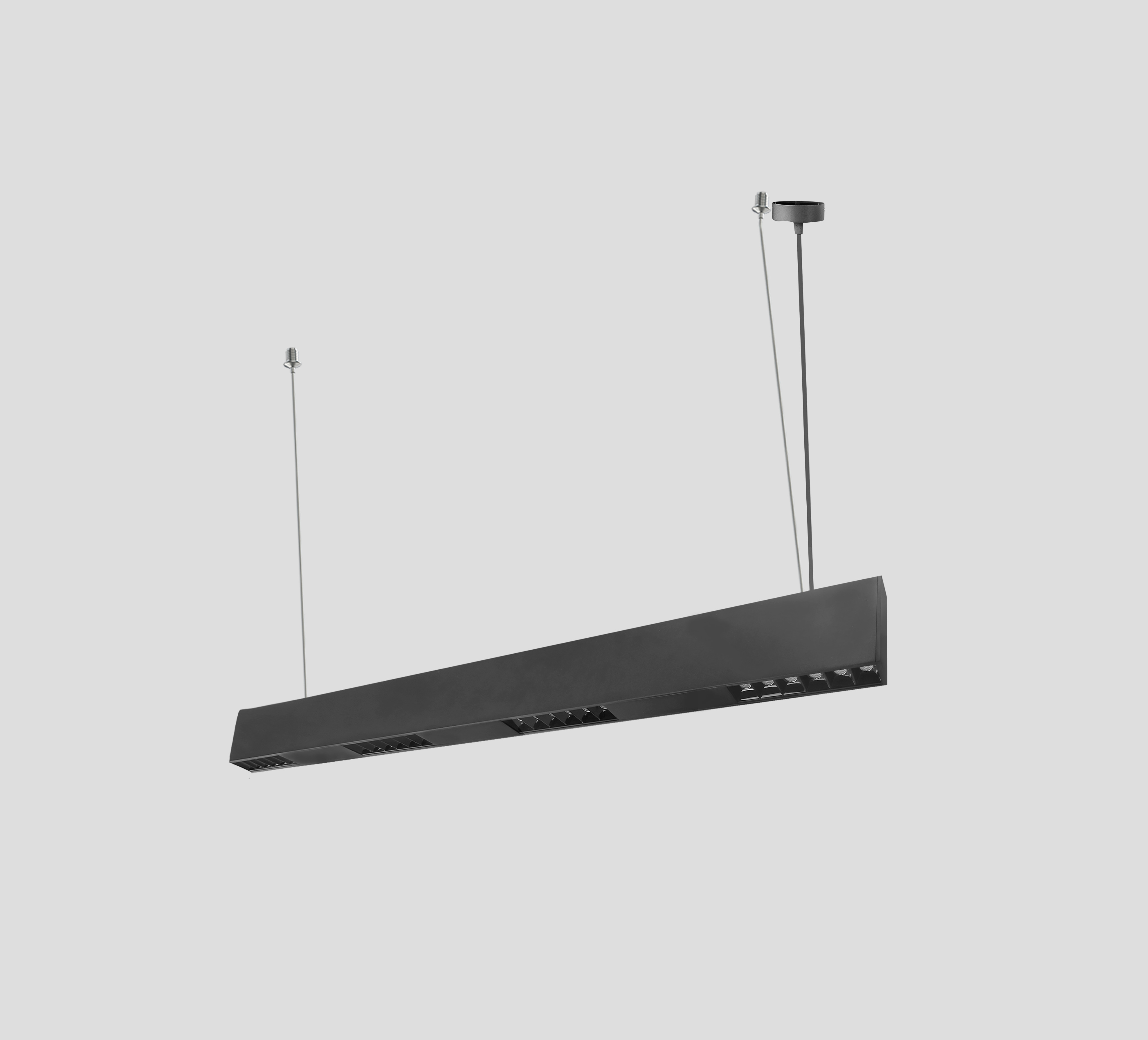 ILLUS 611583 LUMINARIA LINEAL DE SUSPENSIÓN - NEGRO  - 20W 3000K 2050LM - 34X1124X100MM - CRI>90 - IP20 