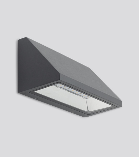 ILLUS 521265 LUMINARIA DE PARED - 8.5W 3000K 800LM - 93X200X105MM - 120º - IP54 - CRI>80 - 1 SALIDA - AC